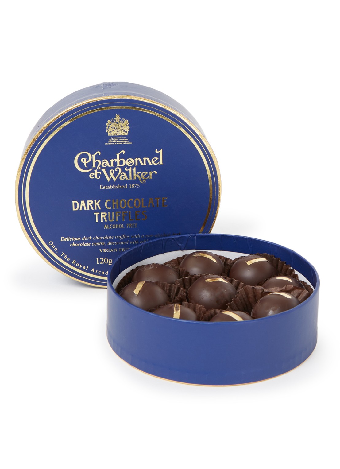 Charbonnel et Walker Dark Chocolate truffels 9 stuks - voorkant undefined