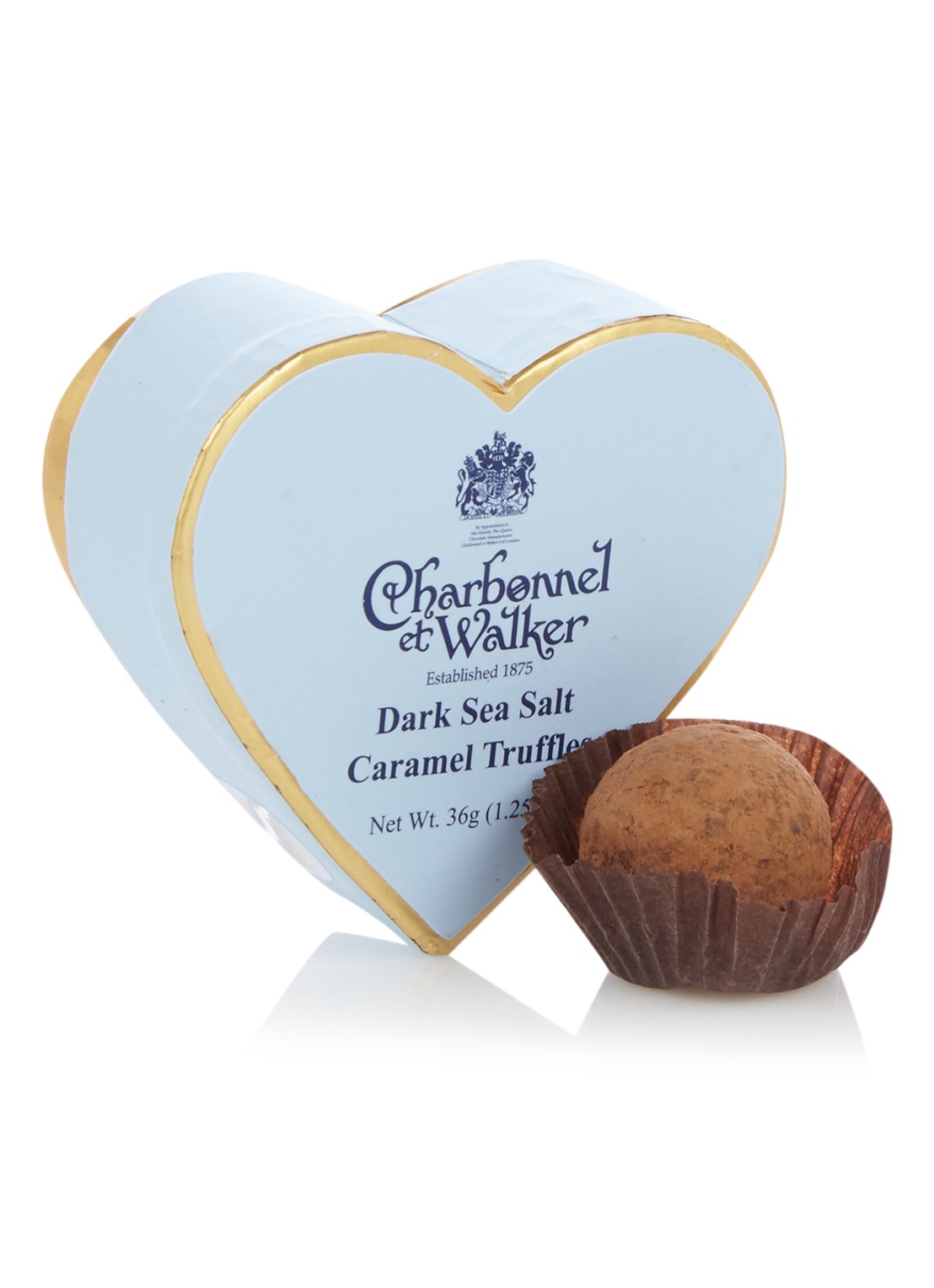 Charbonnel et Walker Dark Sea Salt Caramel truffels 3 stuks - voorkant undefined