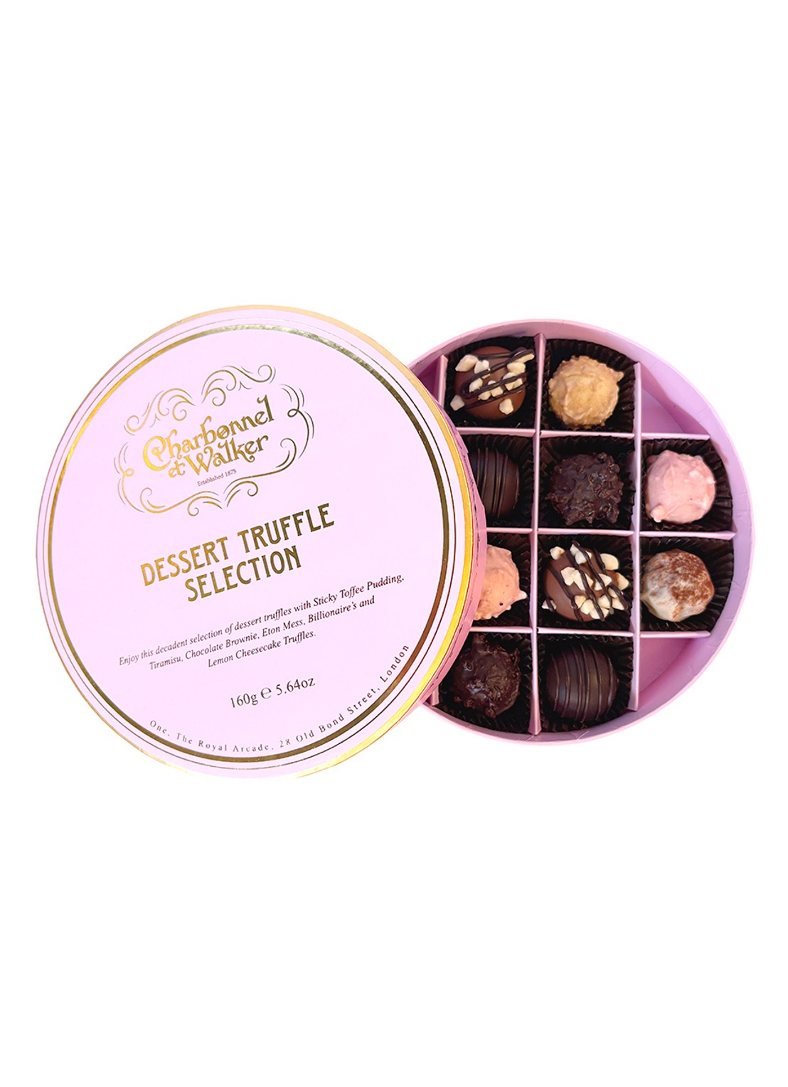 Charbonnel et Walker Dessert Truffle Selection chocolade truffels 12 stuks - voorkant undefined