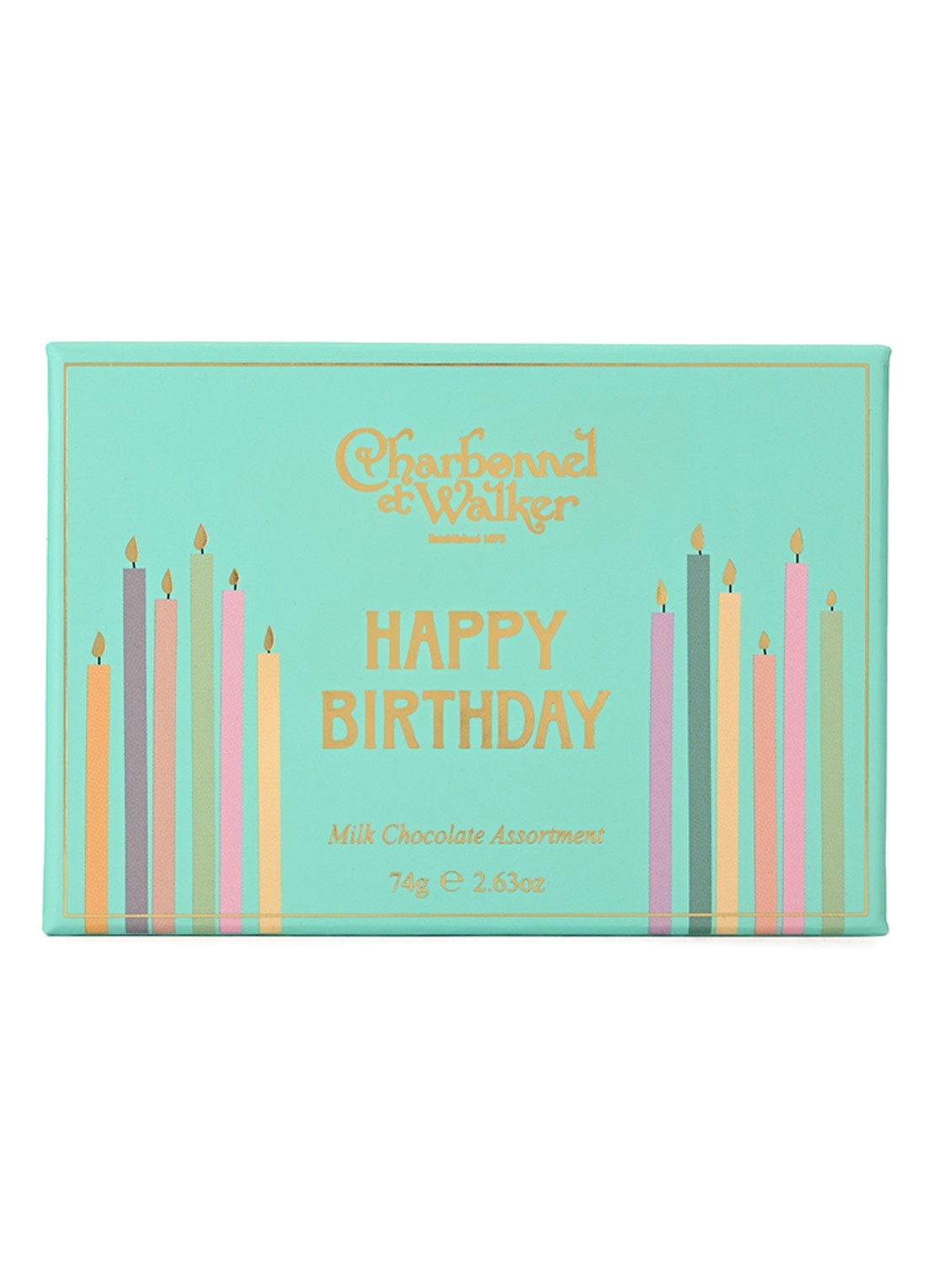 Charbonnel et Walker Happy Birthday chocolade truffels 6 stuks - voorkant undefined