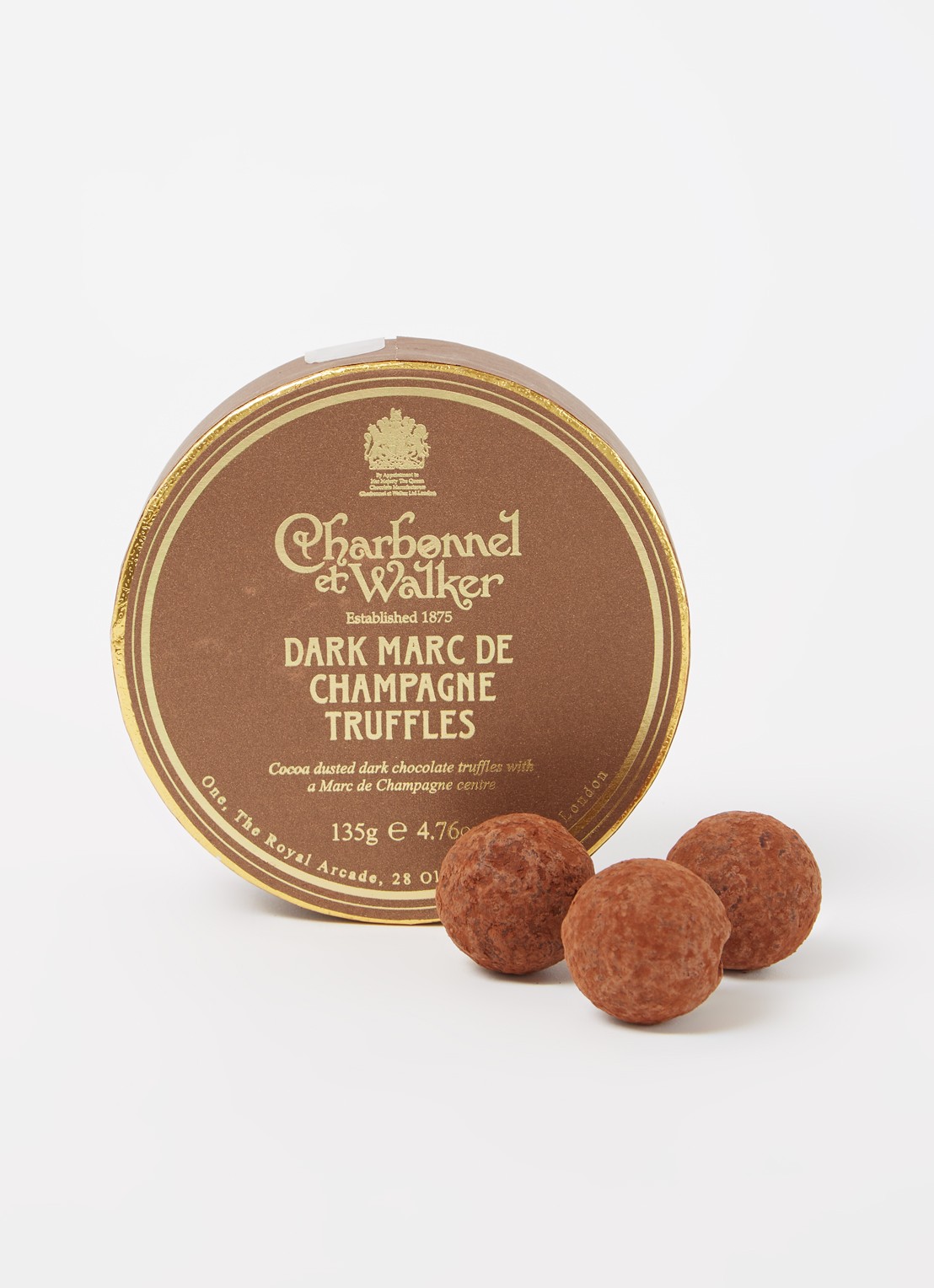 Charbonnel et Walker Marc de Champagne pure chocolade truffels 135 gram - detail 3 undefined