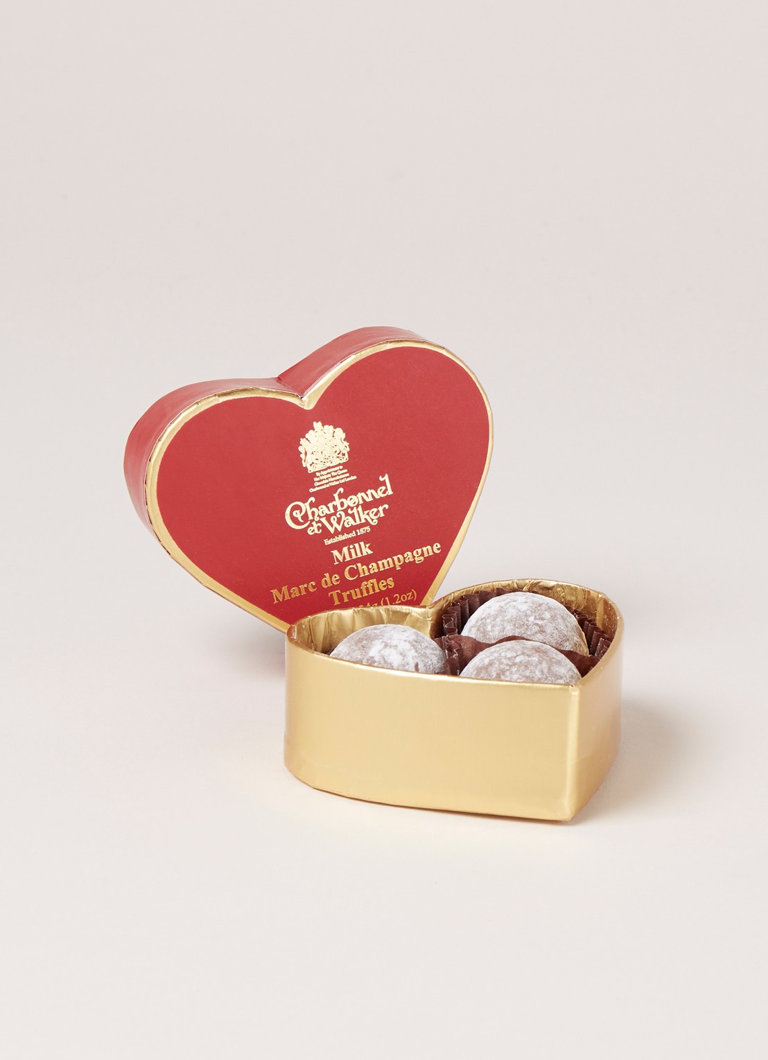 Charbonnel et Walker Melk Marc de Champagne truffels 3 stuks - voorkant 2 undefined