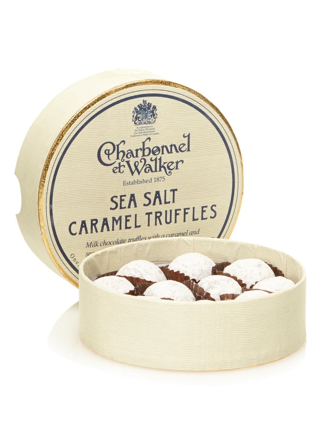 Charbonnel et Walker Sea Sal Caramel truffels 8 stuks  - voorkant undefined