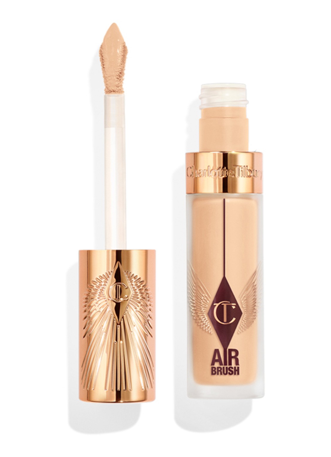 Charlotte Tilbury Airbrush Flawless Blur Concealer - vloeibare concealer - voorkant 6 7 medium