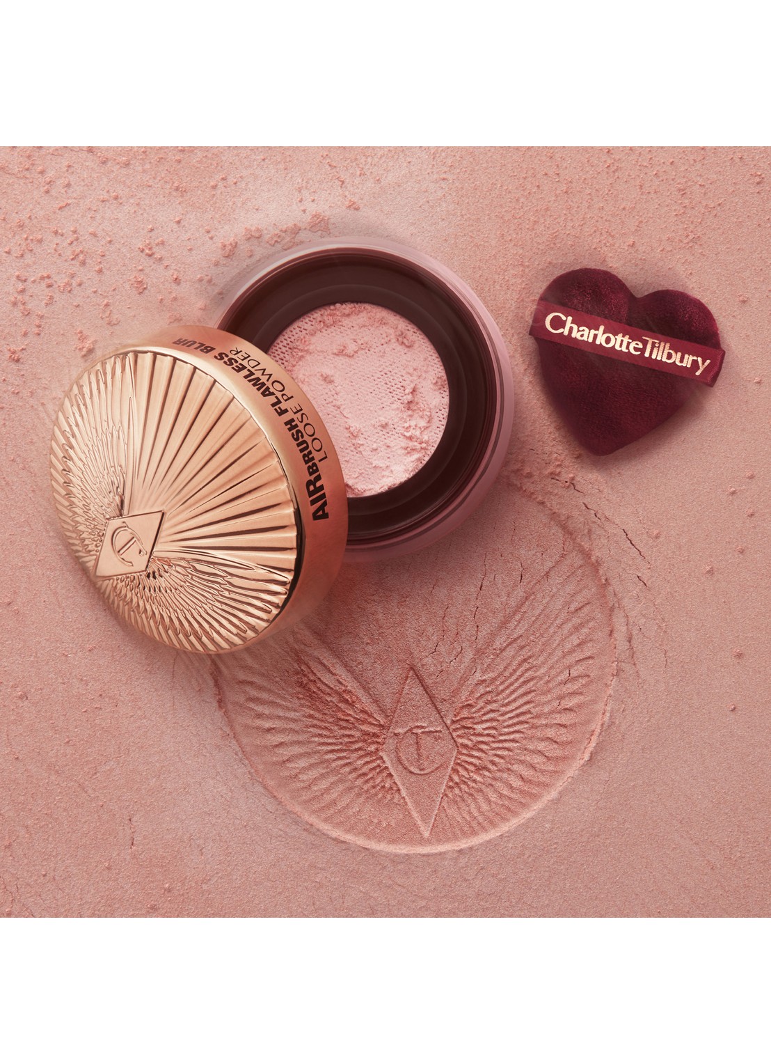 Charlotte Tilbury Airbrush Flawless Blur Puff Duo - poederdons - achterkant 4 beige