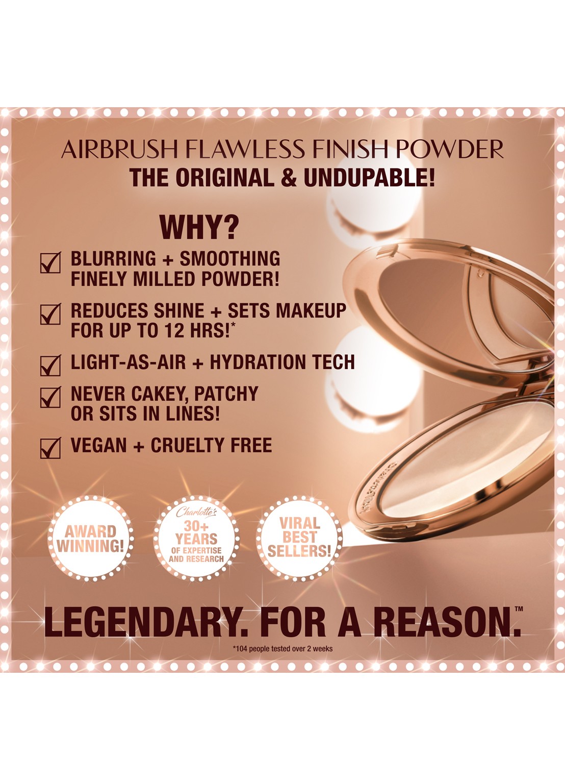 Charlotte Tilbury Airbrush Flawless Finish Powder - poeder - detail 5 4 deep