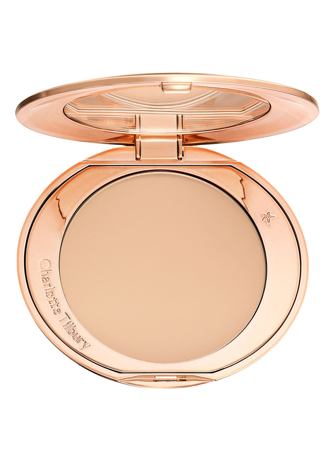 Charlotte Tilbury Airbrush Flawless Finish Powder Refill - poeder navulling - voorkant 3 2 medium