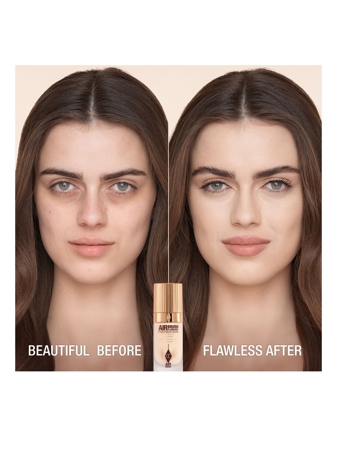 Charlotte Tilbury Airbrush Flawless Foundation - vloeibare foundation - detail 2  2 warm