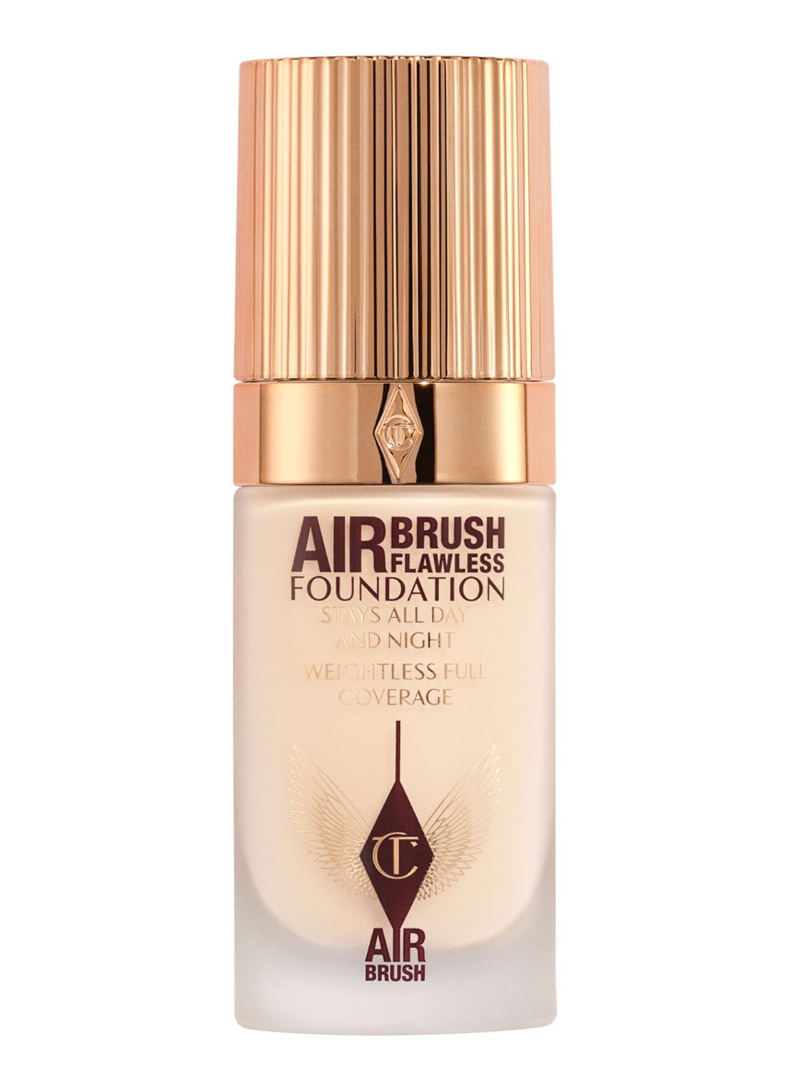 Charlotte Tilbury Airbrush Flawless Foundation - vloeibare foundation - voorkant 6  2 warm