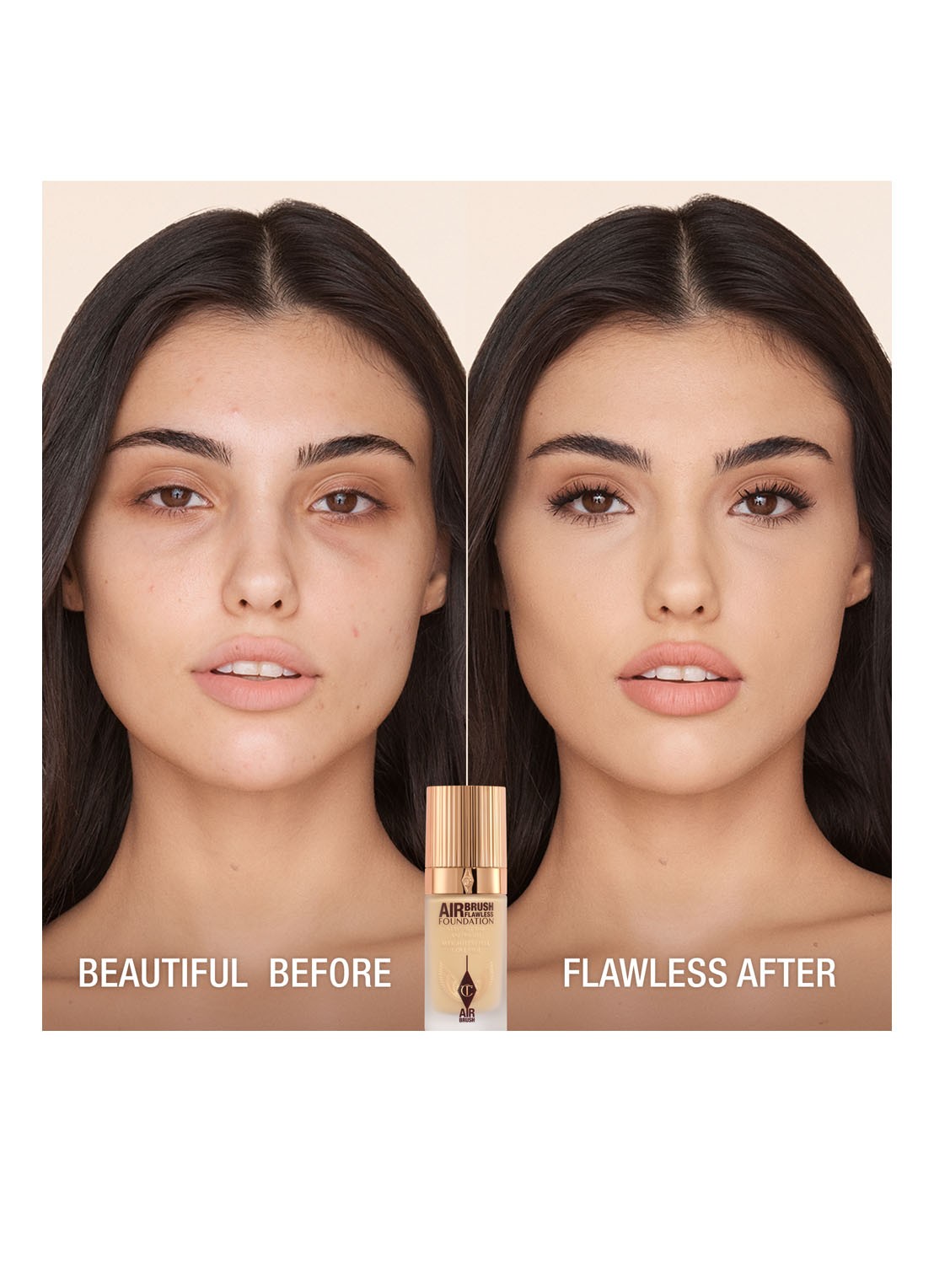 Charlotte Tilbury Airbrush Flawless Foundation - vloeibare foundation - detail 2  5 neutral