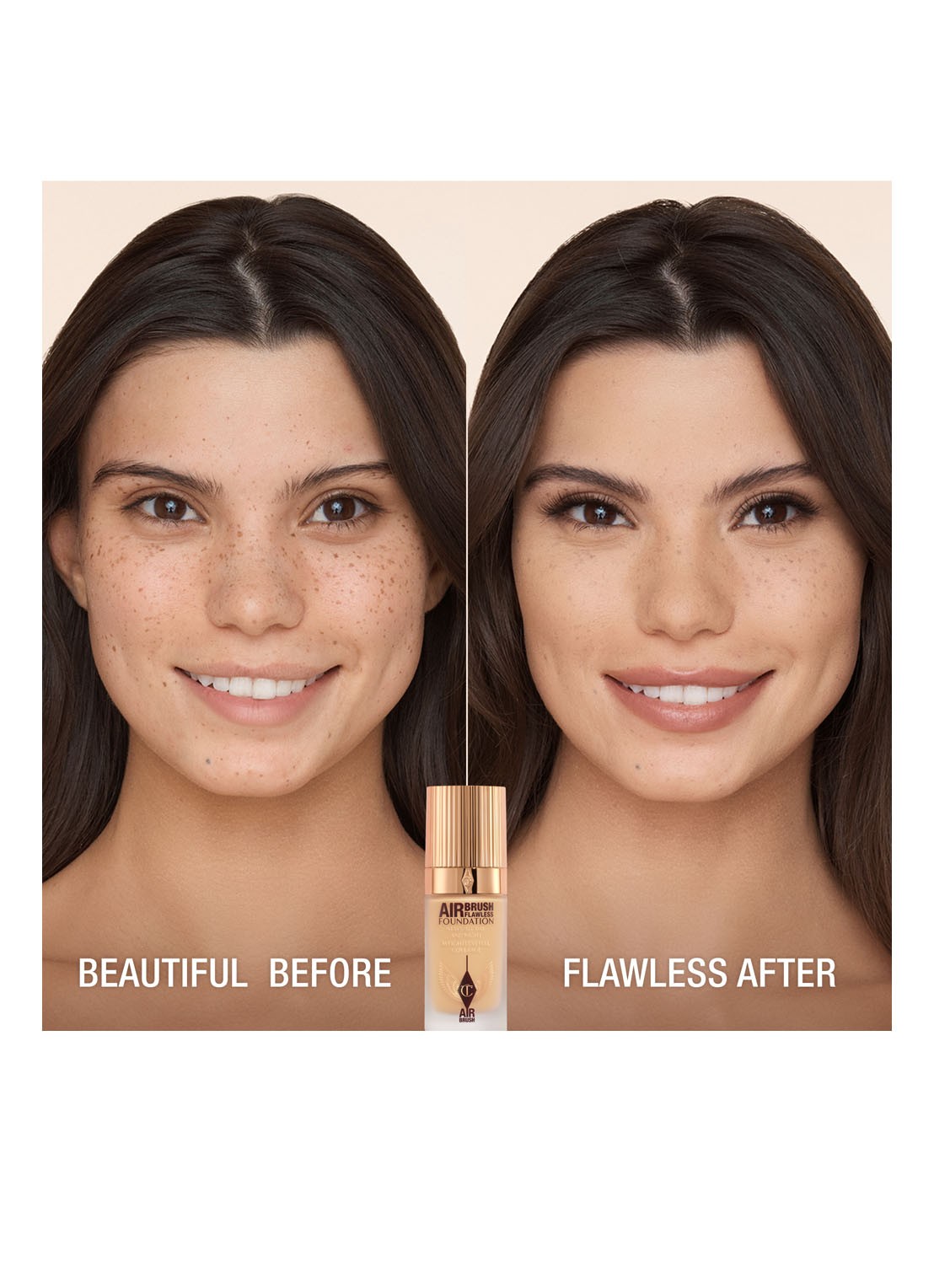 Charlotte Tilbury Airbrush Flawless Foundation - vloeibare foundation - detail 4  6 neutral
