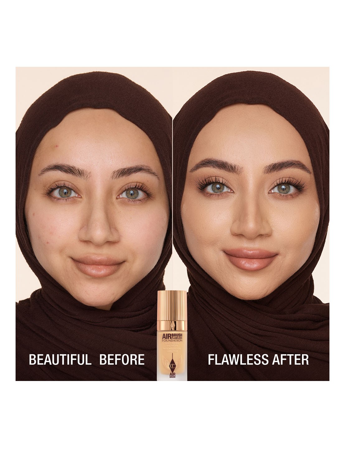Charlotte Tilbury Airbrush Flawless Foundation - vloeibare foundation - detail 2 6 warm