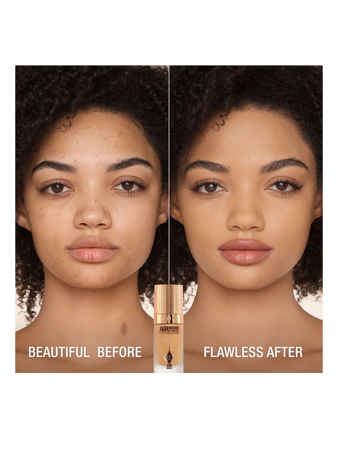 Charlotte Tilbury Airbrush Flawless Foundation - vloeibare foundation - detail 4  8 warm
