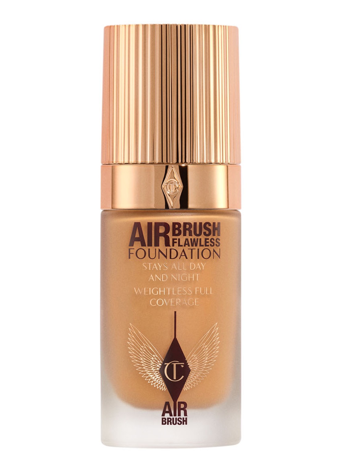 Charlotte Tilbury Airbrush Flawless Foundation - vloeibare foundation - voorkant  9 warm