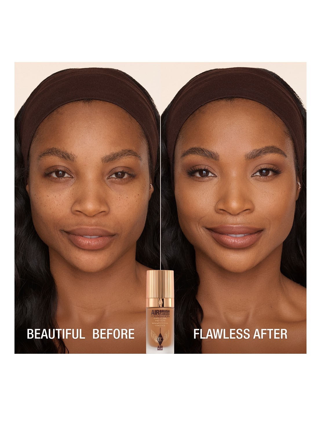 Charlotte Tilbury Airbrush Flawless Foundation - vloeibare foundation - detail 2  12 warm