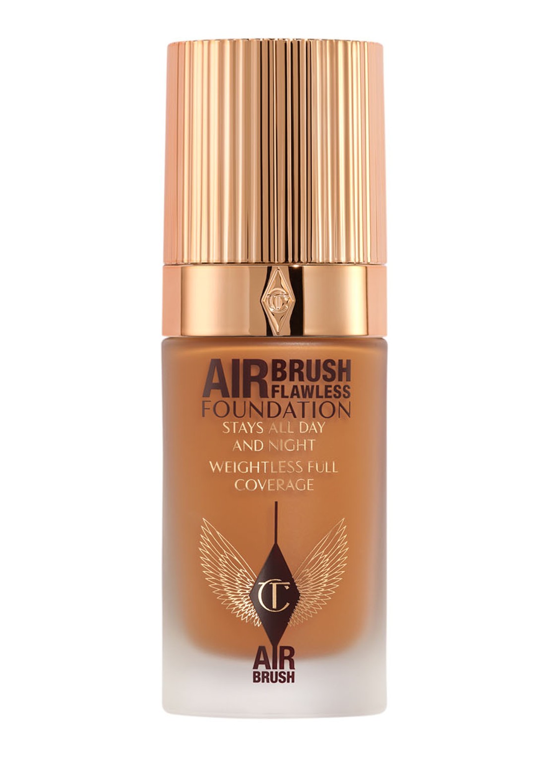 Charlotte Tilbury Airbrush Flawless Foundation - vloeibare foundation - voorkant 6  12 warm
