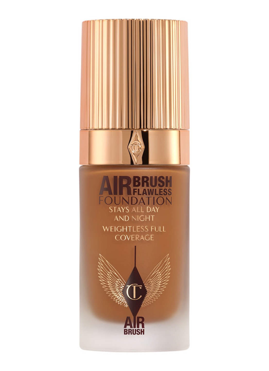 Charlotte Tilbury Airbrush Flawless Foundation - vloeibare foundation - voorkant  13 warm