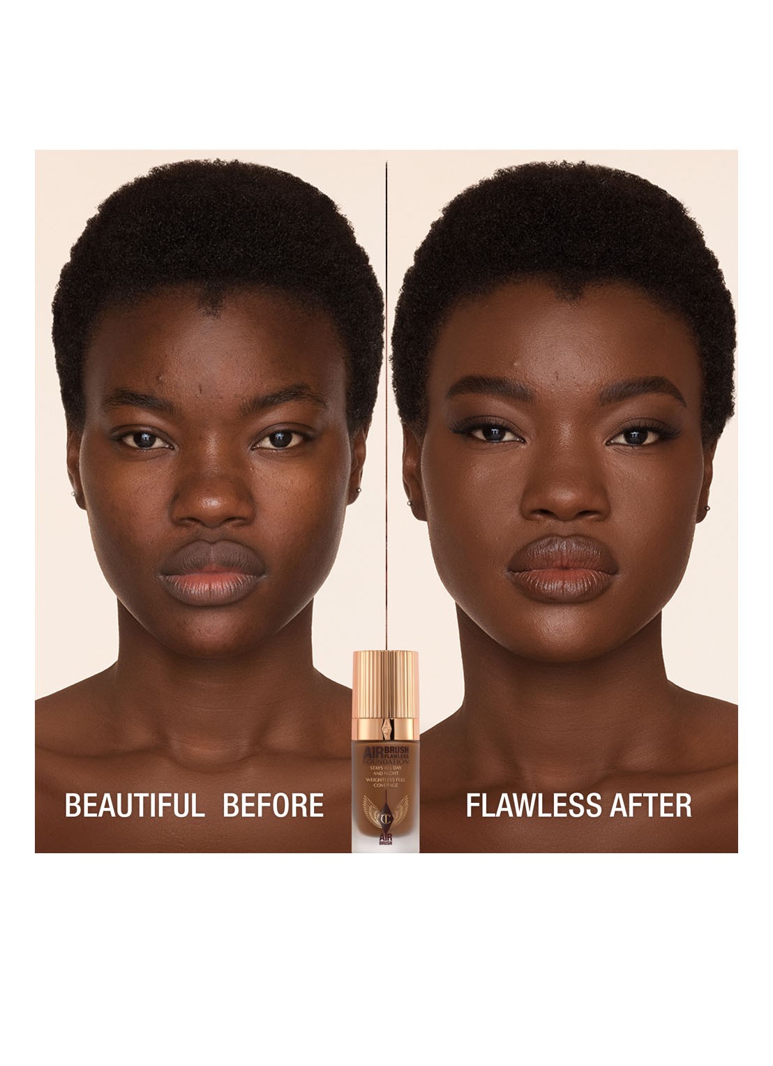 Charlotte Tilbury Airbrush Flawless Foundation - vloeibare foundation - detail 4  15 warm
