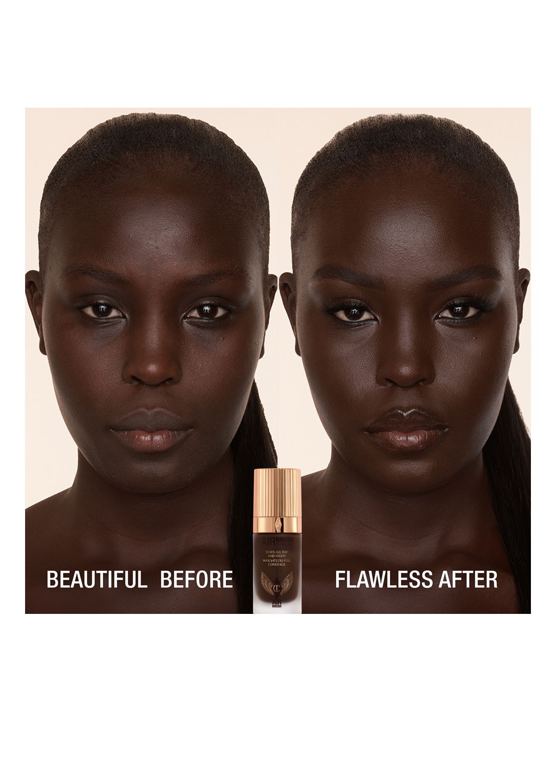 Charlotte Tilbury Airbrush Flawless Foundation - vloeibare foundation - detail 4  17 neutral