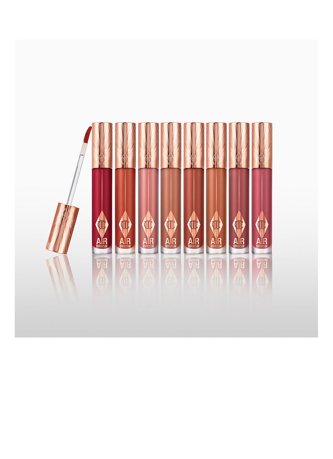 Charlotte Tilbury Airbrush Flawless Lip Blur - matte vloeibare lipstick - detail 4 nude blur