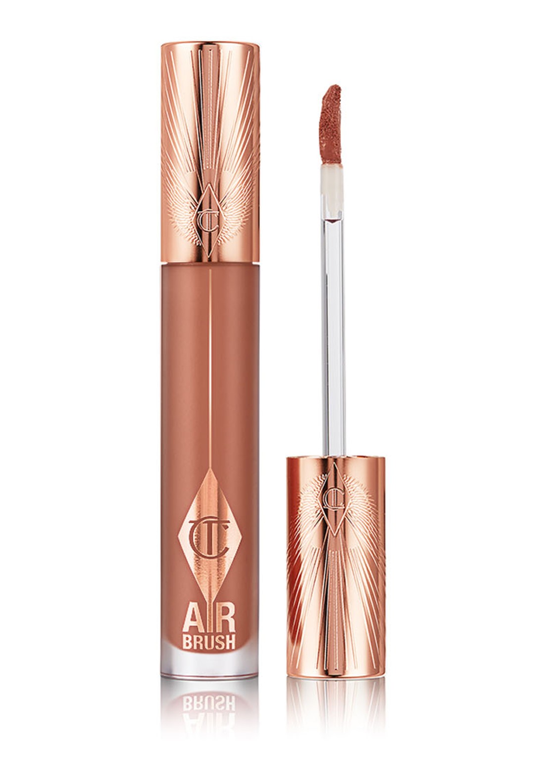 Charlotte Tilbury Airbrush Flawless Lip Blur - matte vloeibare lipstick - voorkant 5 nude blur