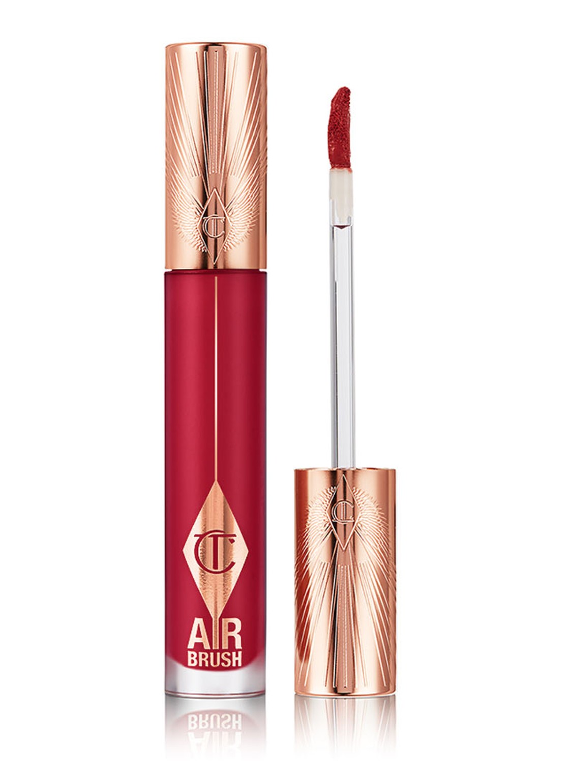 Charlotte Tilbury Airbrush Flawless Lip Blur - matte vloeibare lipstick - voorkant ruby blur