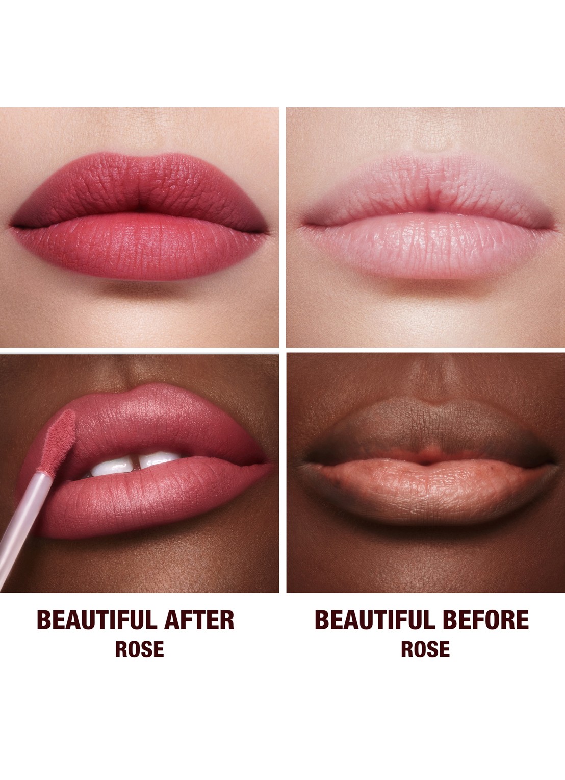 Charlotte Tilbury Airbrush Flawless Lip Blur - vloeibare lipstick - achterkant rose blur