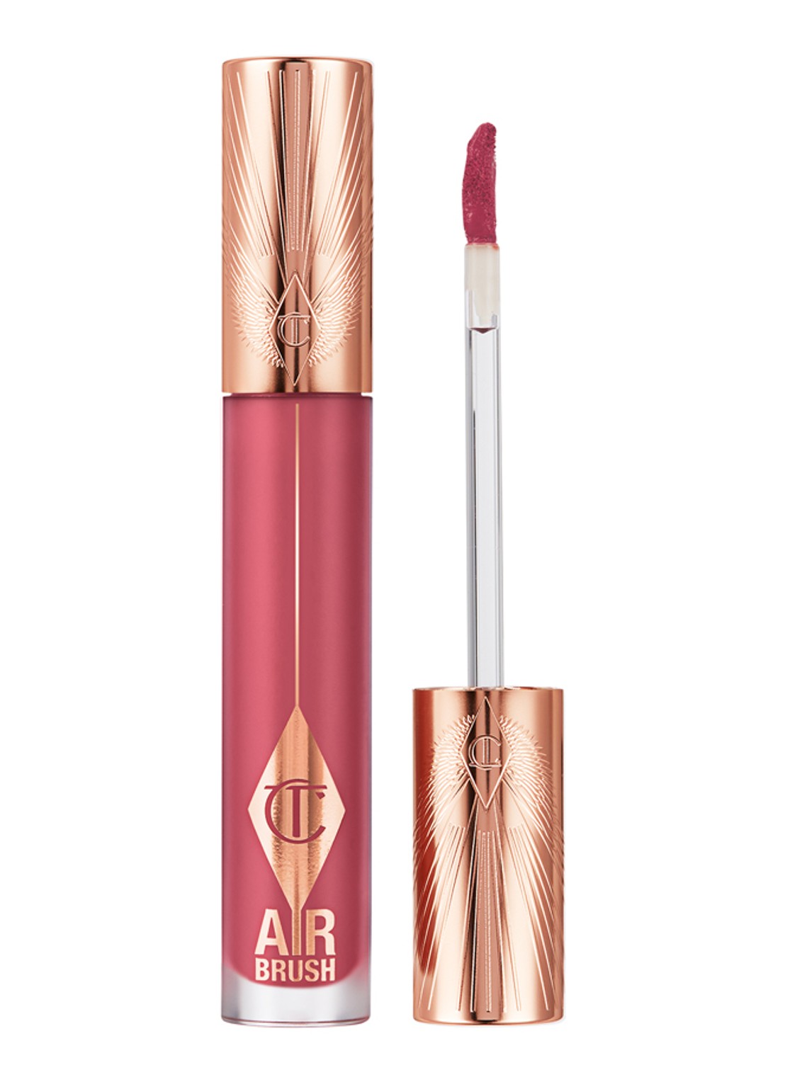 Charlotte Tilbury Airbrush Flawless Lip Blur - vloeibare lipstick - voorkant 7 rose blur