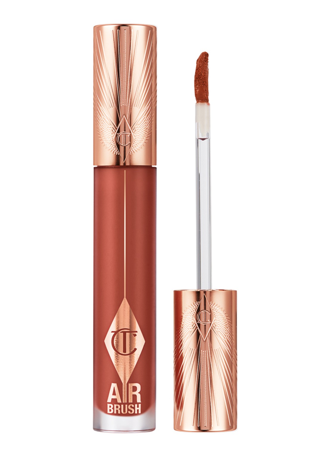 Charlotte Tilbury Airbrush Flawless Lip Blur - vloeibare lipstick - voorkant walk of no shame blur