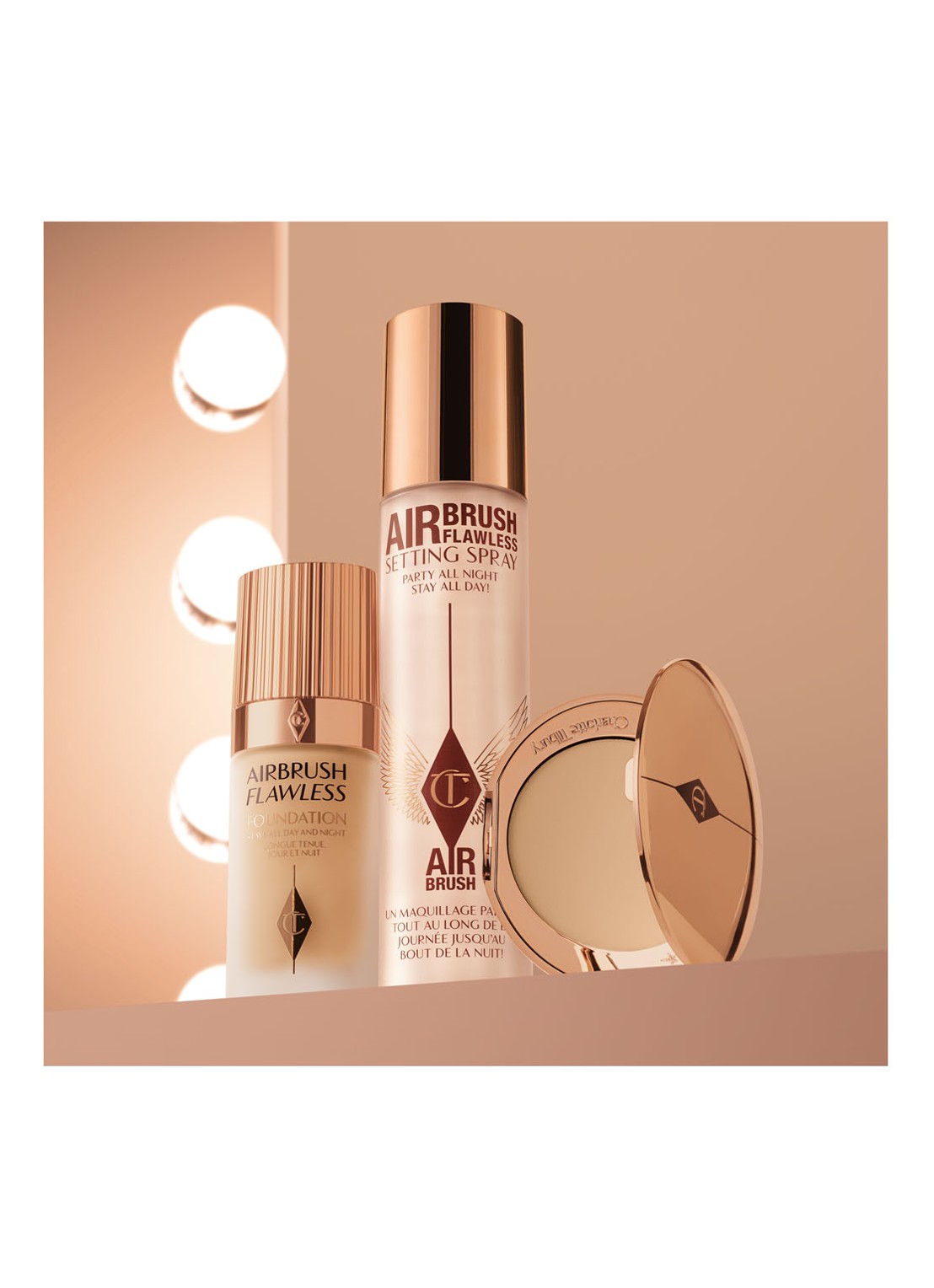 Charlotte Tilbury Airbrush Flawless Setting Spray XL - make-up setting- & fixing spray t.w.v. €70,- - detail 2 transparant