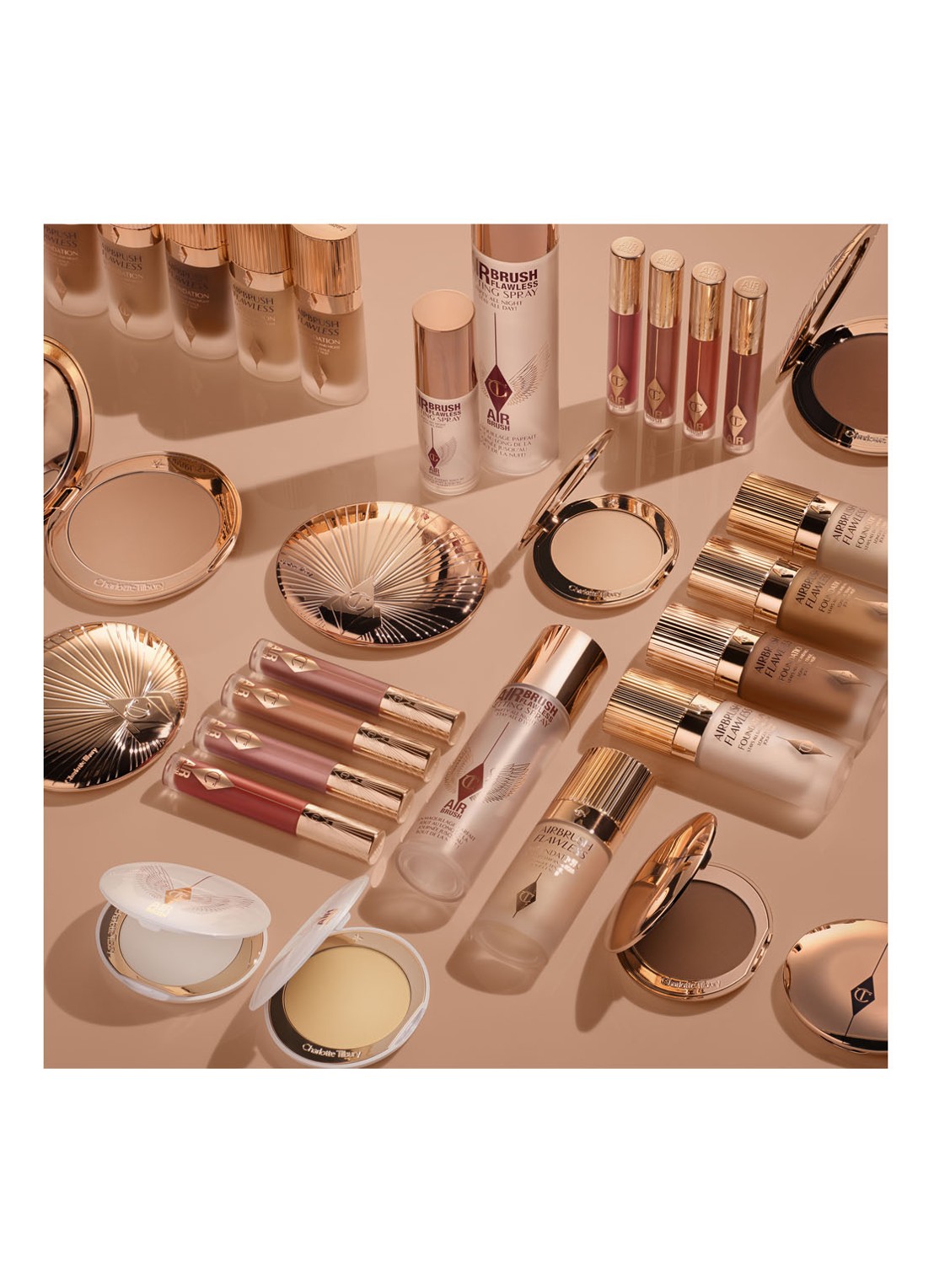 Charlotte Tilbury Airbrush Flawless Setting Spray XL - make-up setting- & fixing spray t.w.v. €70,- - detail 3 transparant