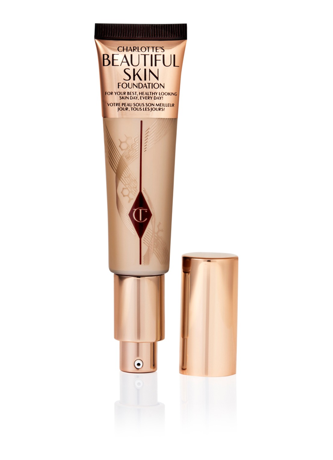 Charlotte Tilbury Beautiful Skin Foundation - vloeibare foundation - voorkant 6 3 neutral