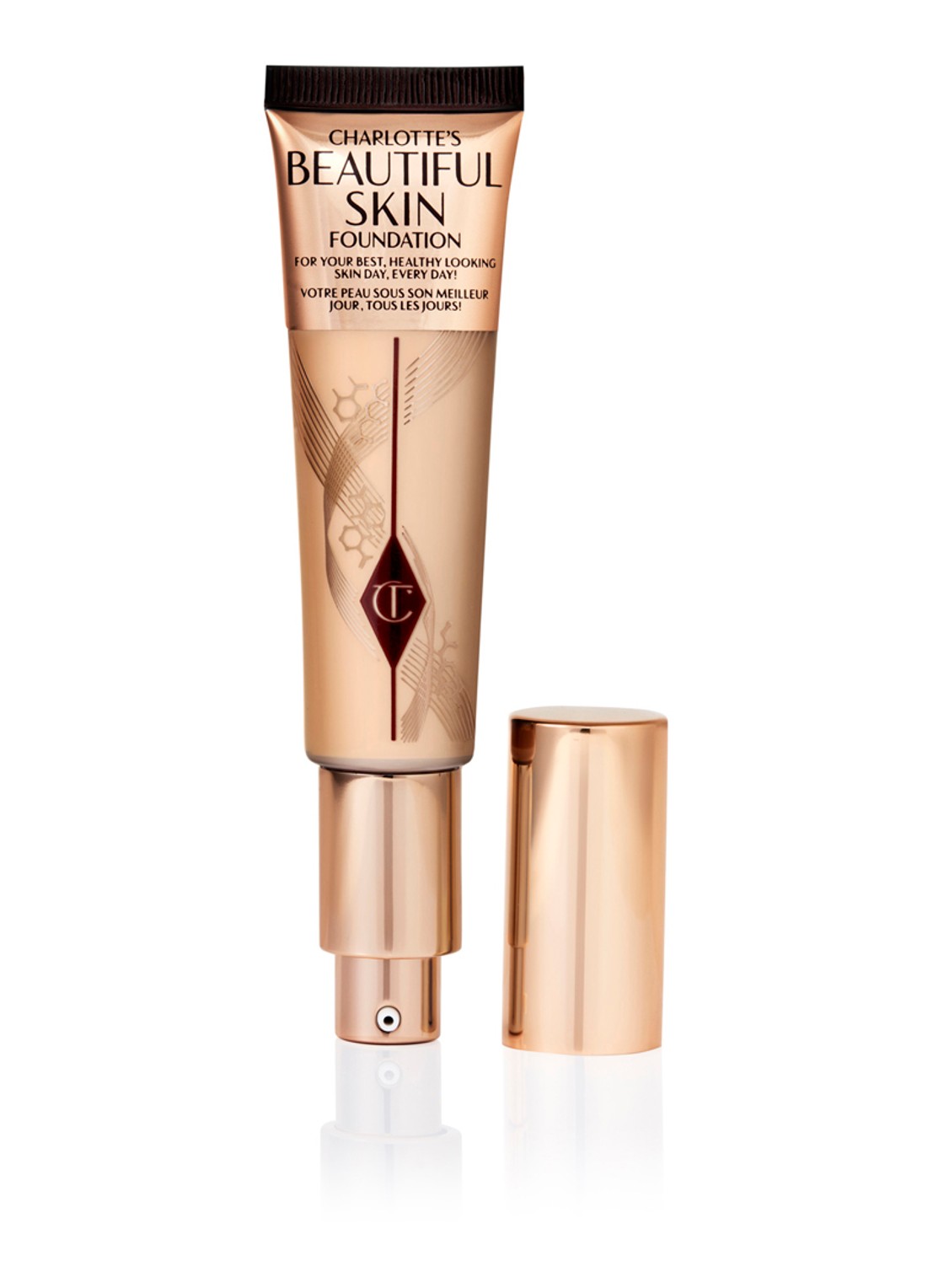 Charlotte Tilbury Beautiful Skin Foundation - vloeibare foundation - voorkant 4 neutral