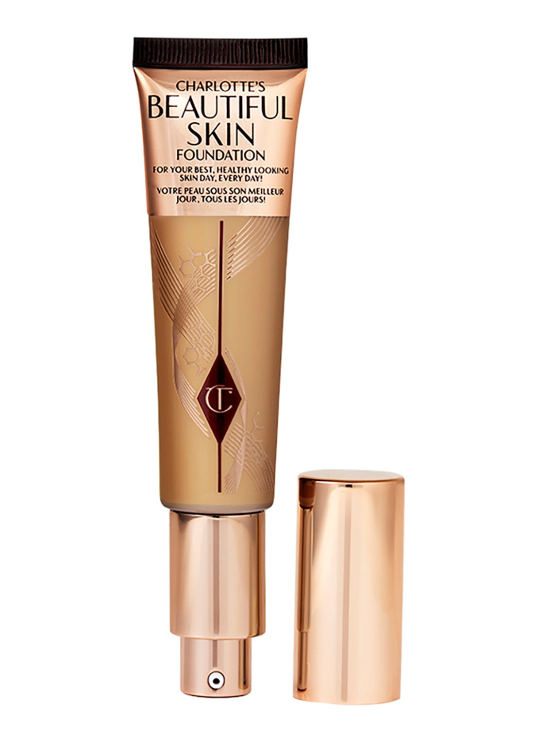 Charlotte Tilbury Beautiful Skin Foundation - vloeibare foundation - voorkant 6 warm_3