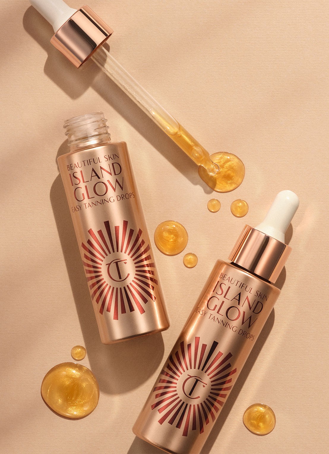 Charlotte Tilbury Beautiful Skin Island Glow Drop - zelfbruiner voor het gezicht - detail 4 tan/deep