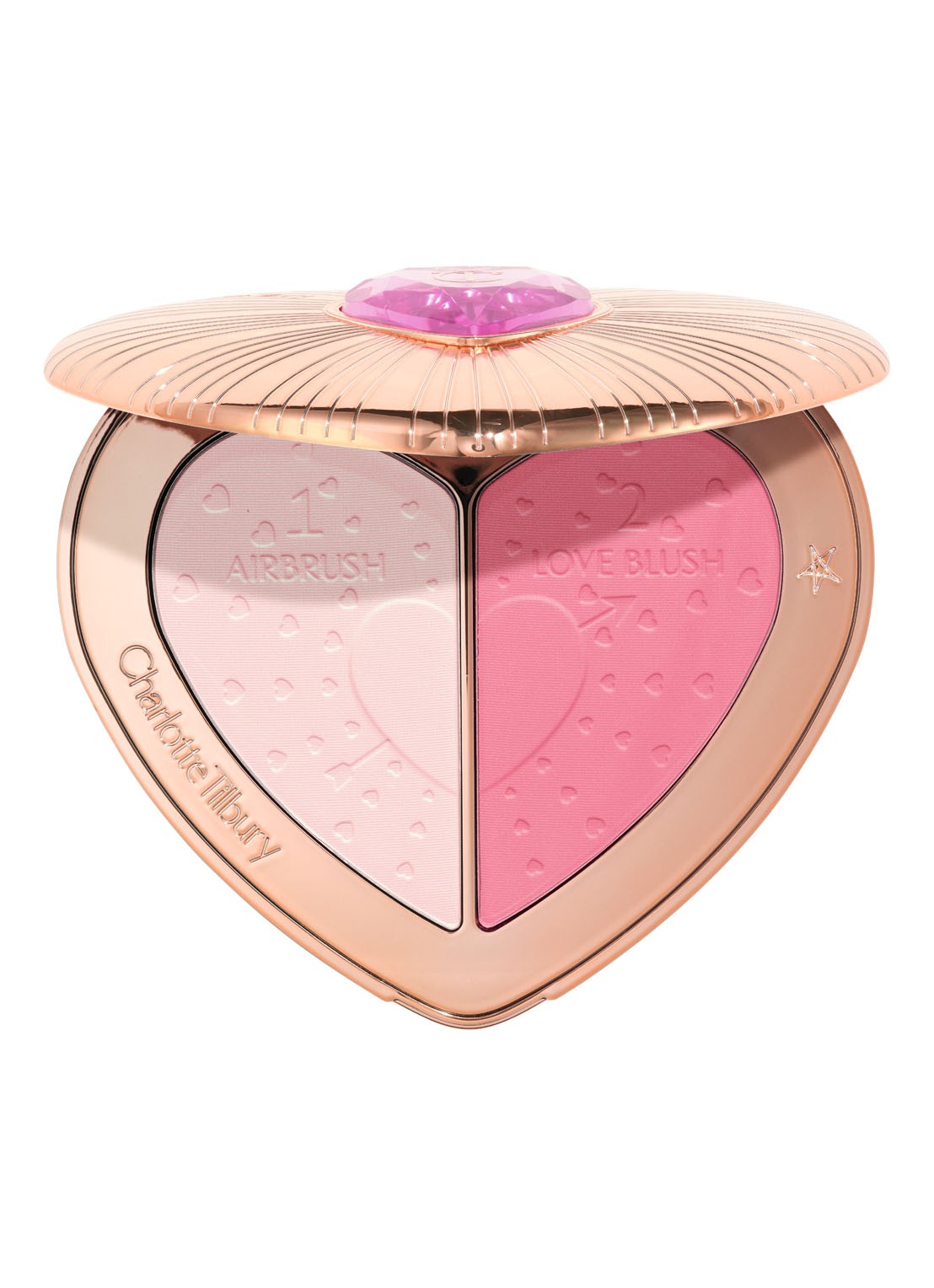 Charlotte Tilbury Beauty soulmates face palette - blush - voorkant 6 flawless pink