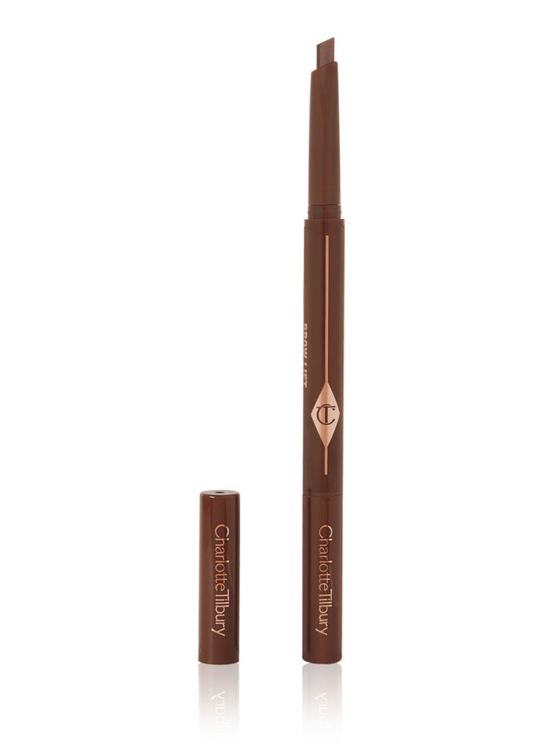 Charlotte Tilbury Brow Pencil Lift - wenkbrauwpotlood - voorkant 7 dark brown