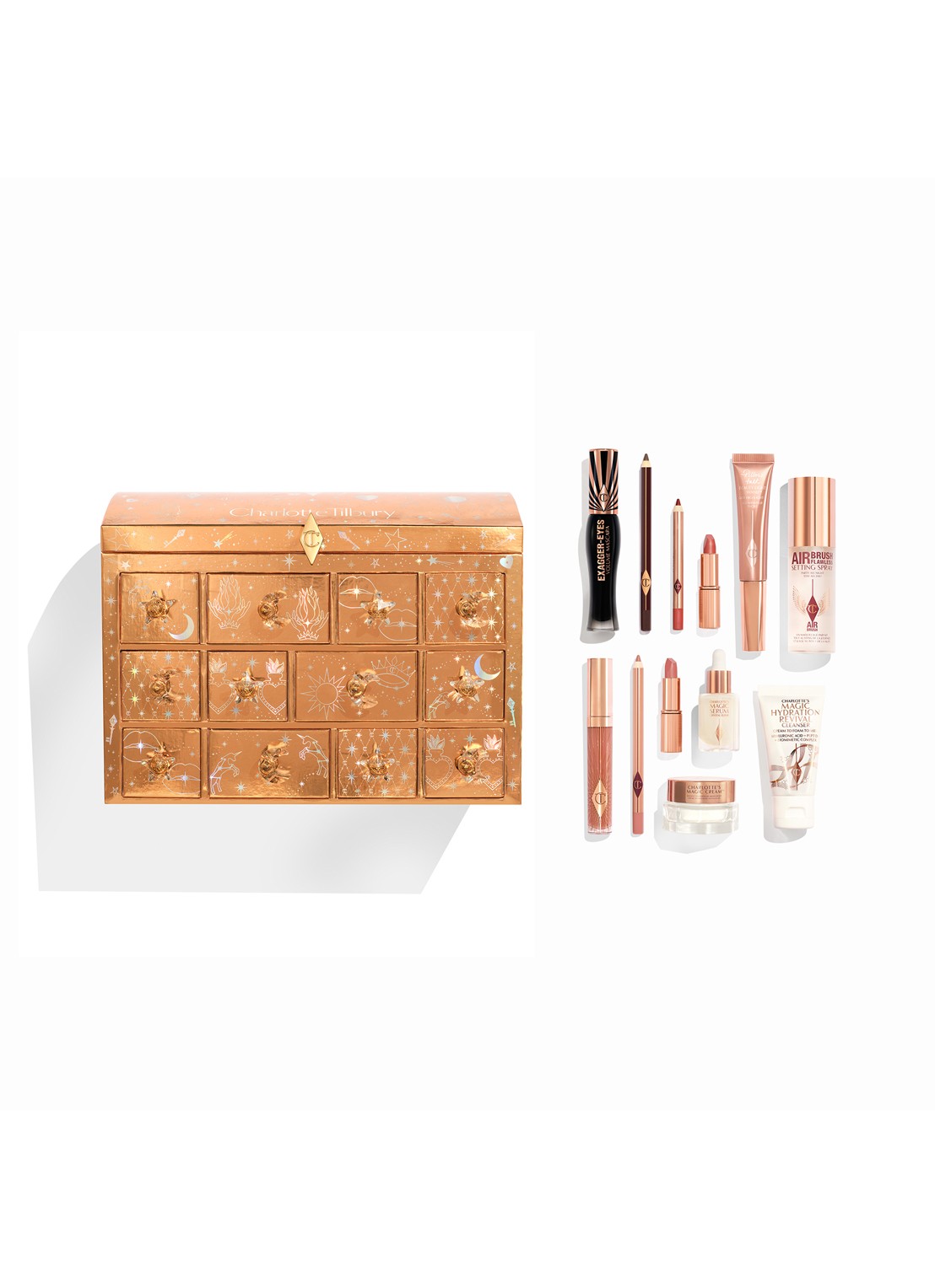 Charlotte Tilbury Charlotte's Beauty Treasure Chest - adventskalender t.w.v. €326 - voorkant 2 undefined