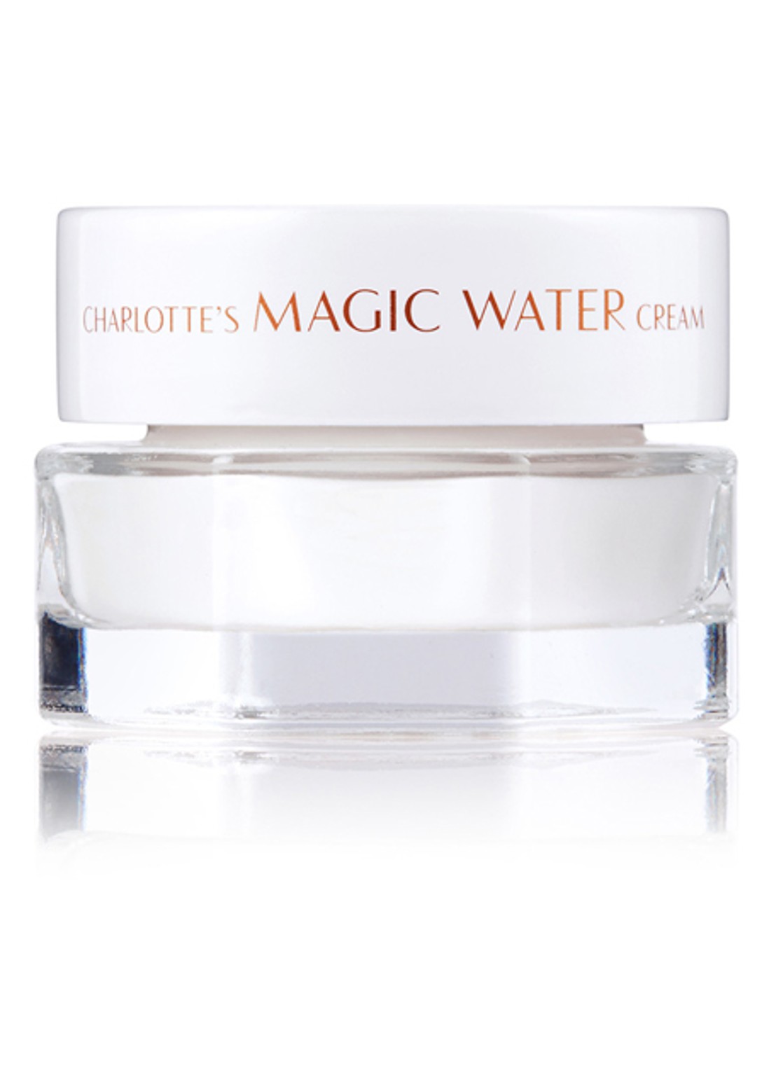 Charlotte Tilbury Charlotte's Magic Water Cream Travel Size - hydraterende dagcrème - voorkant transparant