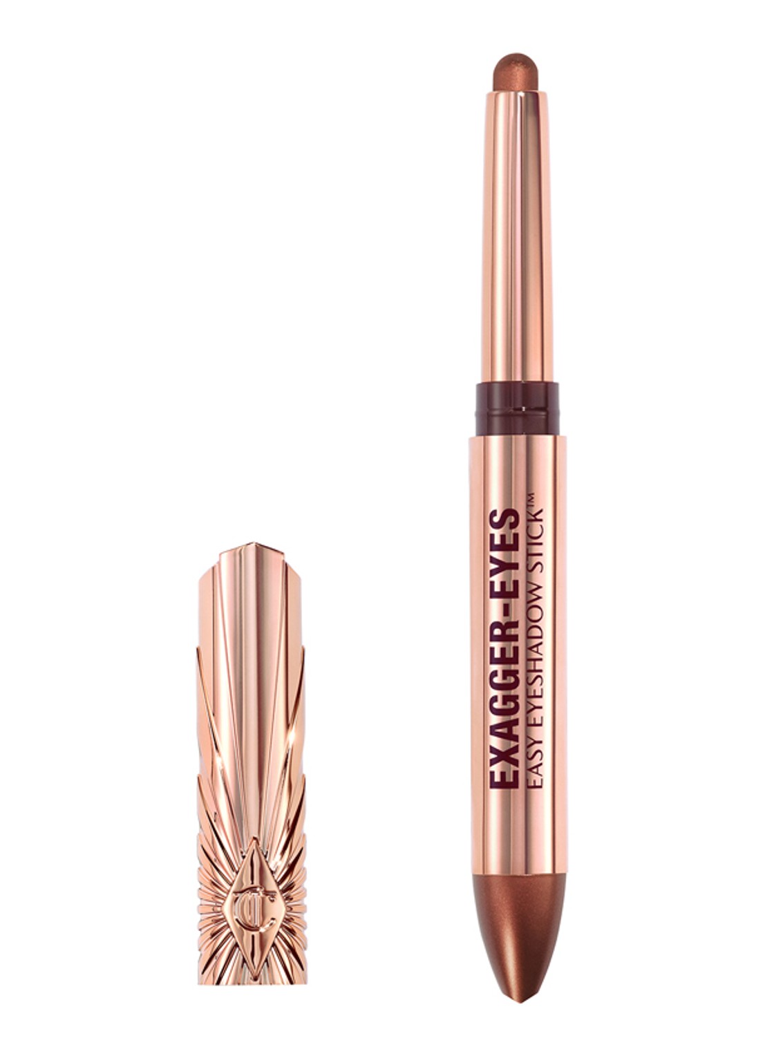 Charlotte Tilbury Exagger-Eyes Easy Eyeshadow Stick - oogschaduwstick - voorkant bronzed garnet