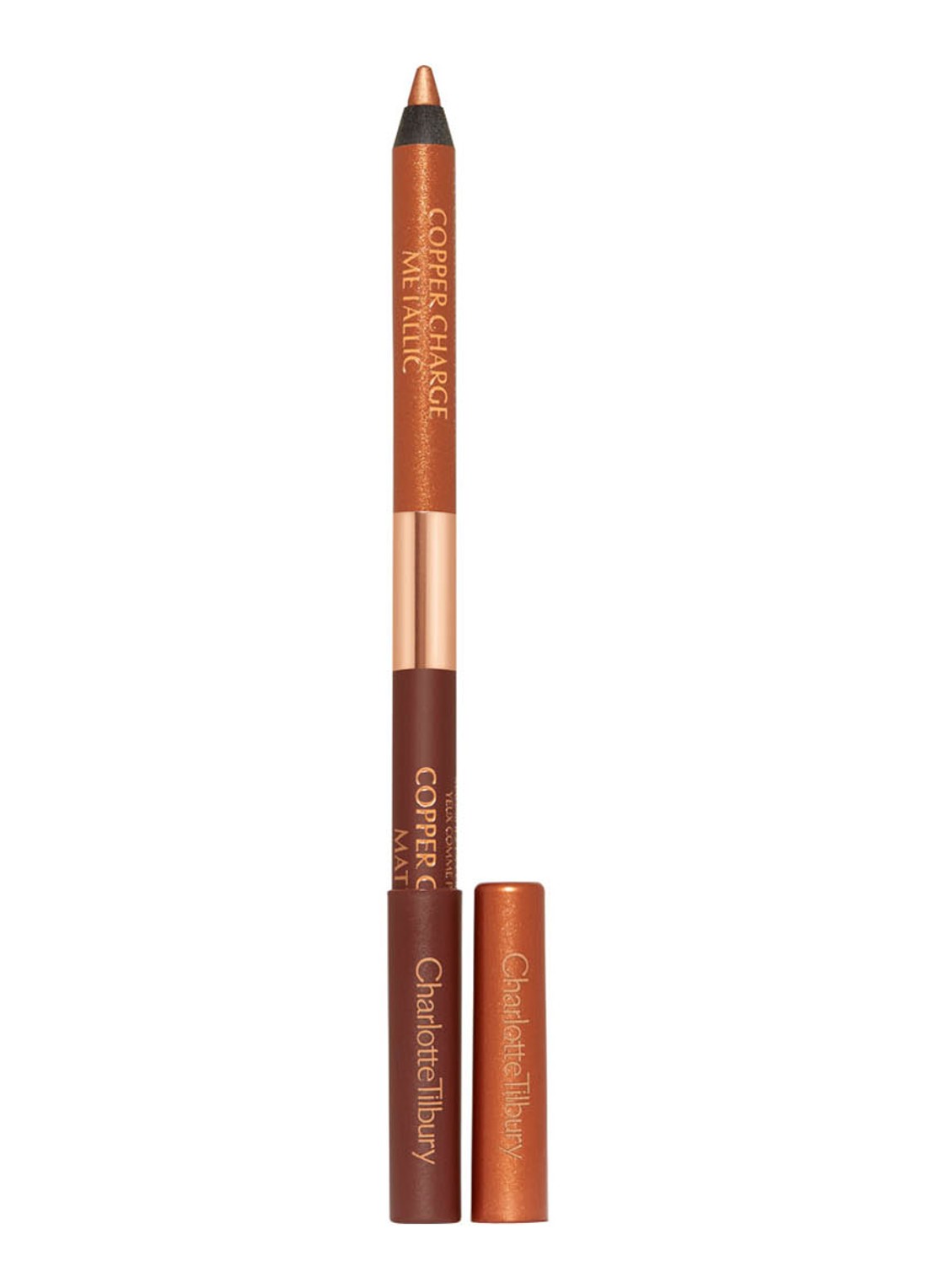 Charlotte Tilbury Eye Colour Magic Double Ended Eye Liner Copper Charge - Limited Edition waterproof eyeliner - voorkant 5 copper charge