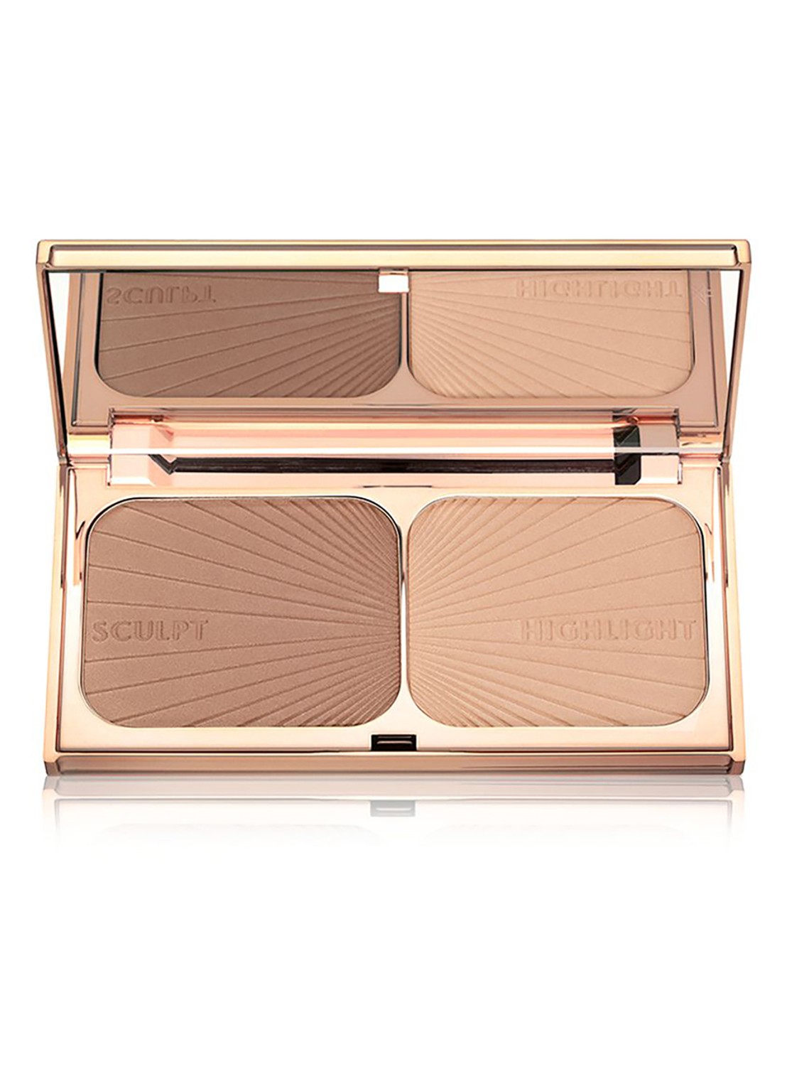 Charlotte Tilbury Filmstar Bronze & Glow - contour & highlighter palette - voorkant fair/medium