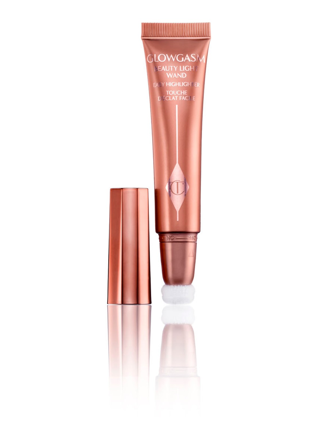 Charlotte Tilbury Glowgasm Beauty Light Wand - vloeibare blush - voorkant pinkgasm
