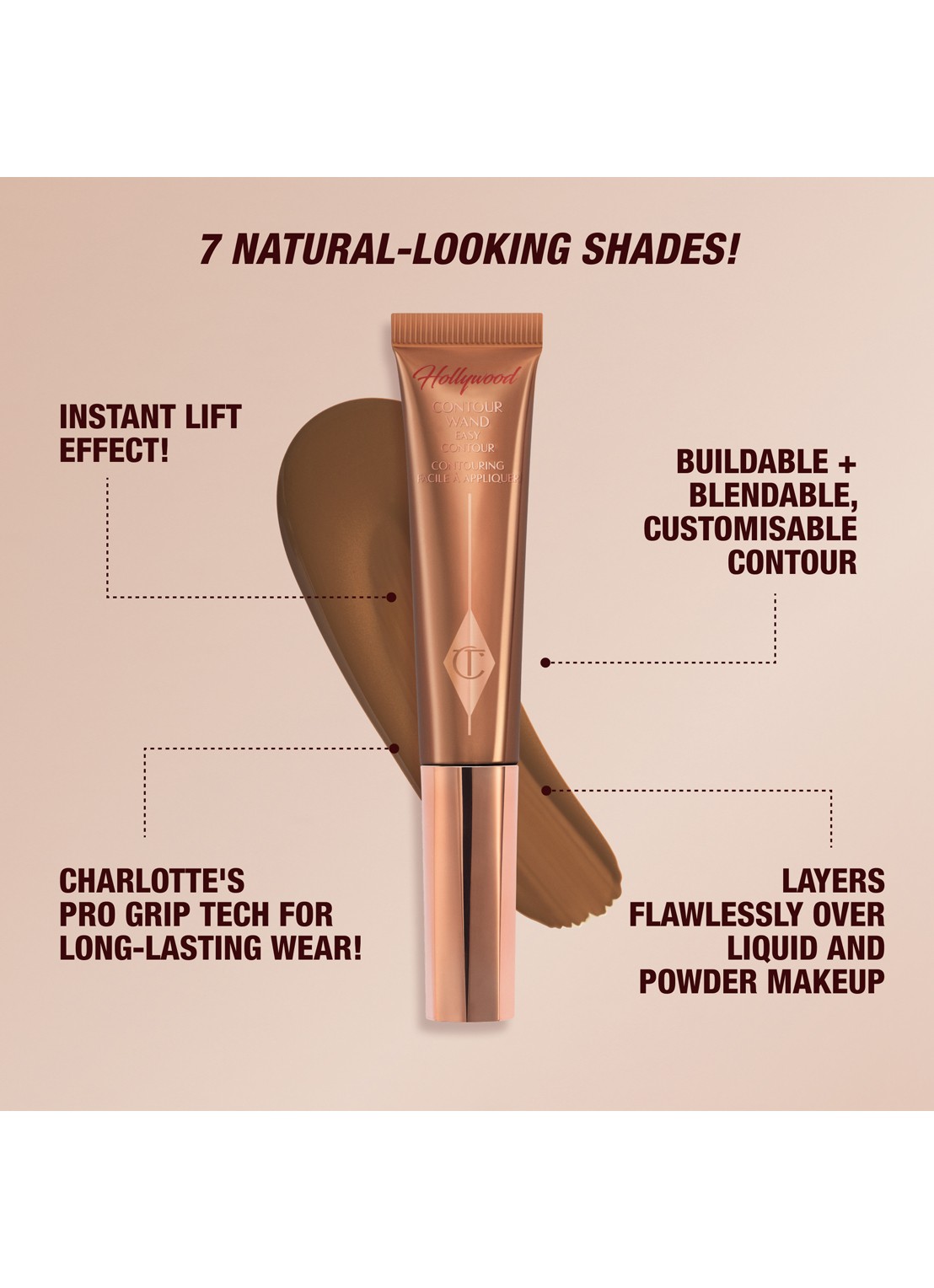 Charlotte Tilbury Hollywood Contour Wand - contour stick - detail 6 fair/medium