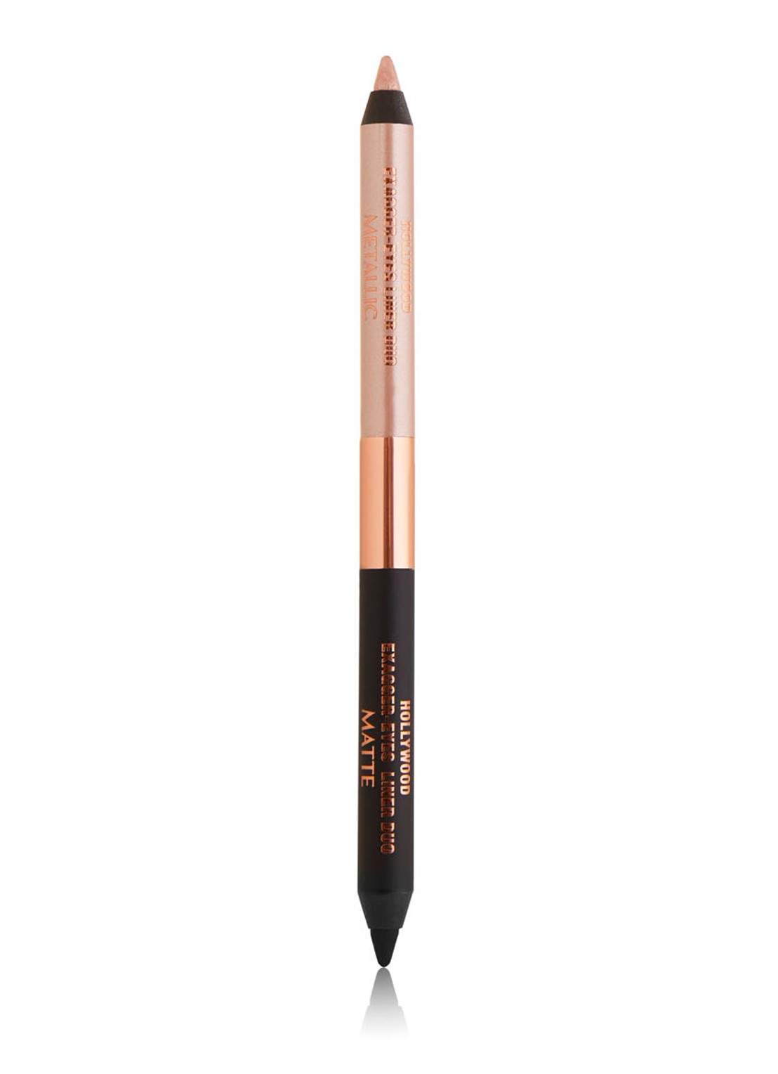Charlotte Tilbury Hollywood Exagger-Eyes - waterproof eyeliner duo - voorkant champagne/black