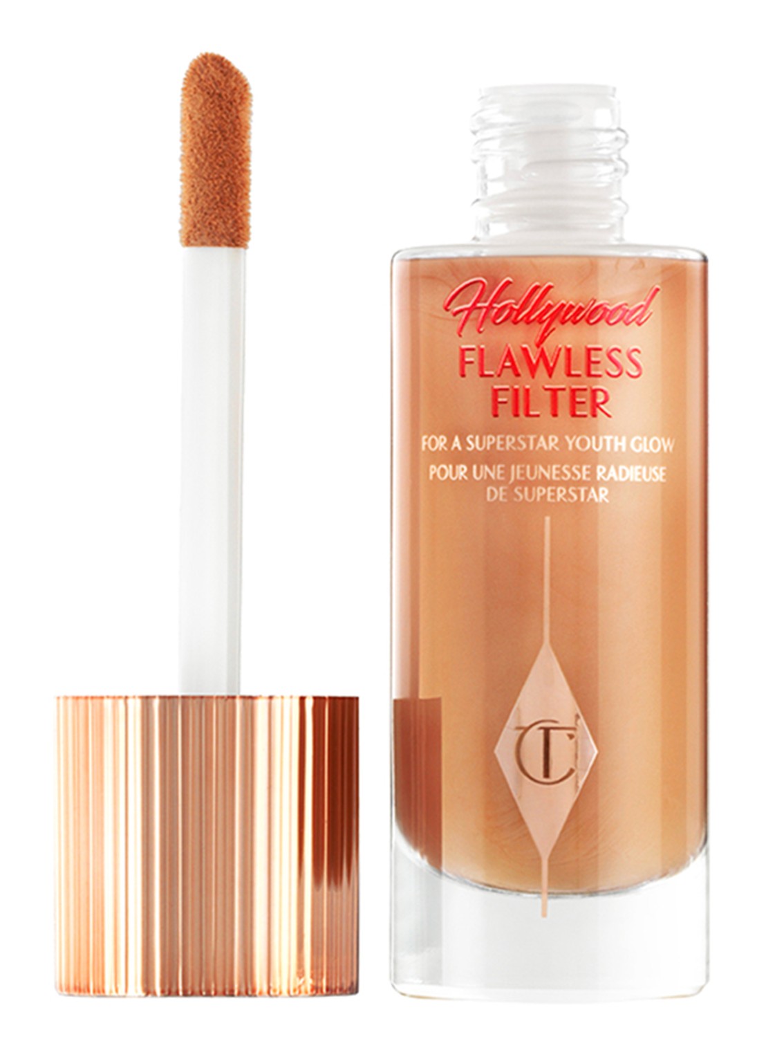 Charlotte Tilbury Hollywood Flawless Filter - primer, highlighter & corrector - voorkant 6 6 tan