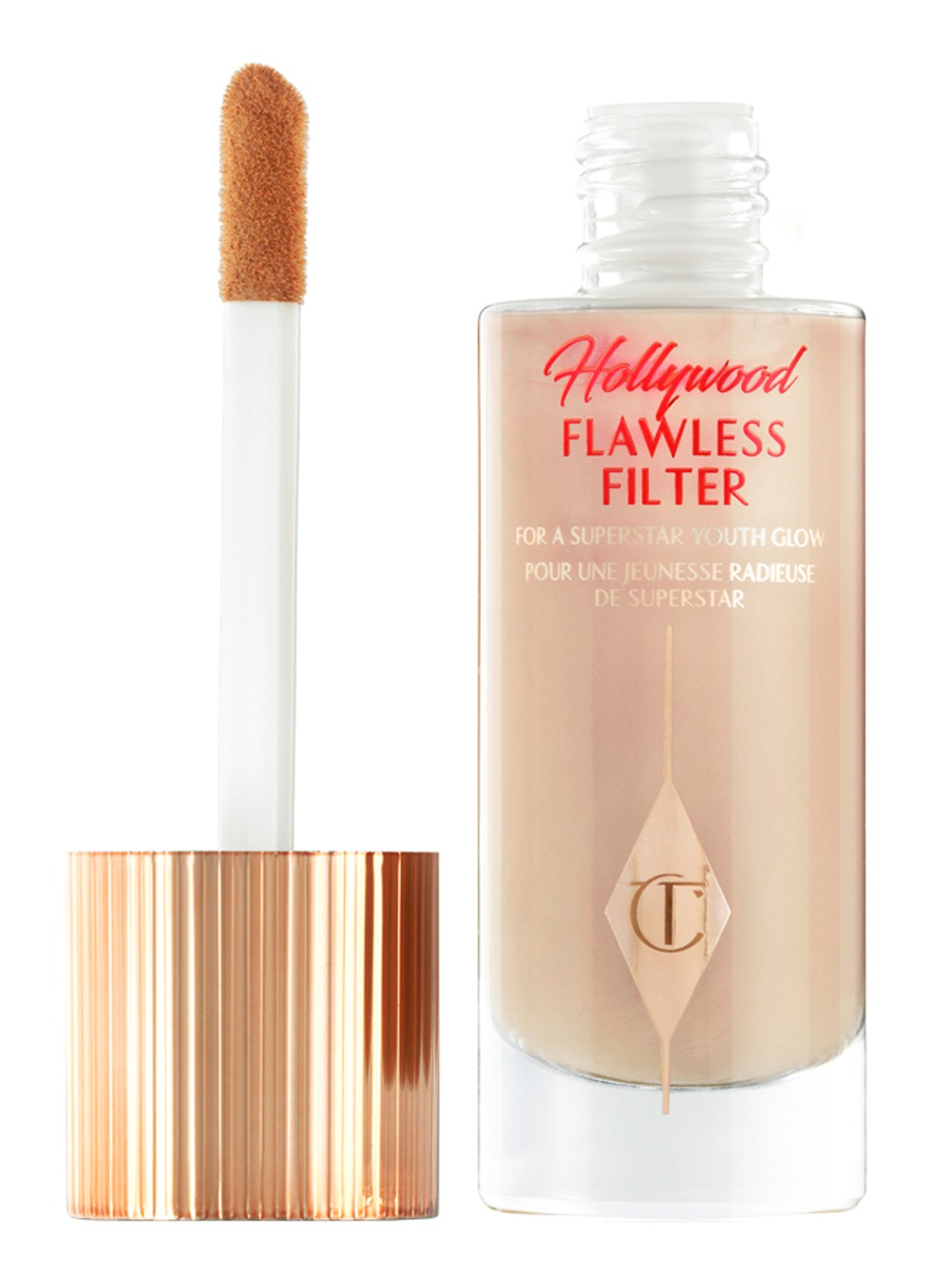 Charlotte Tilbury Hollywood Flawless Filter - primer, highlighter & corrector - voorkant 6 4.5 medium