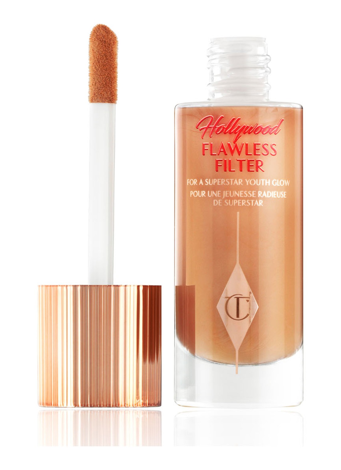 Charlotte Tilbury Hollywood Flawless Filter - primer, highlighter & corrector - voorkant 3 6 tan