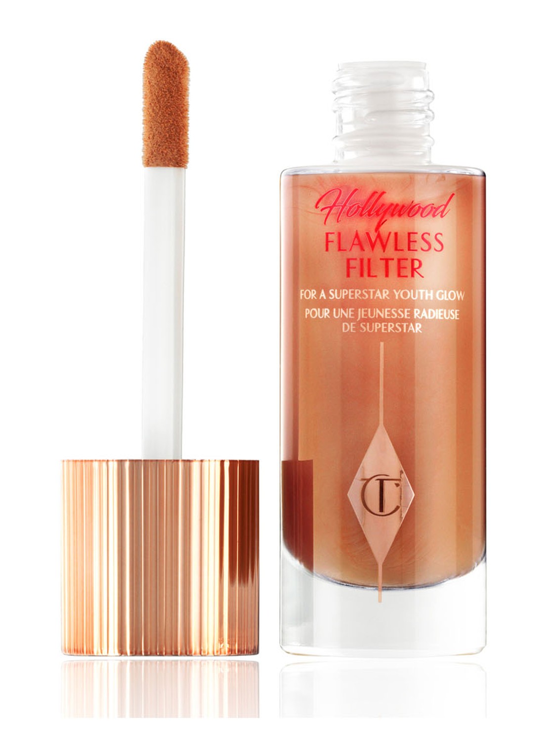 Charlotte Tilbury Hollywood Flawless Filter - primer, highlighter & corrector - voorkant 4 7 deep