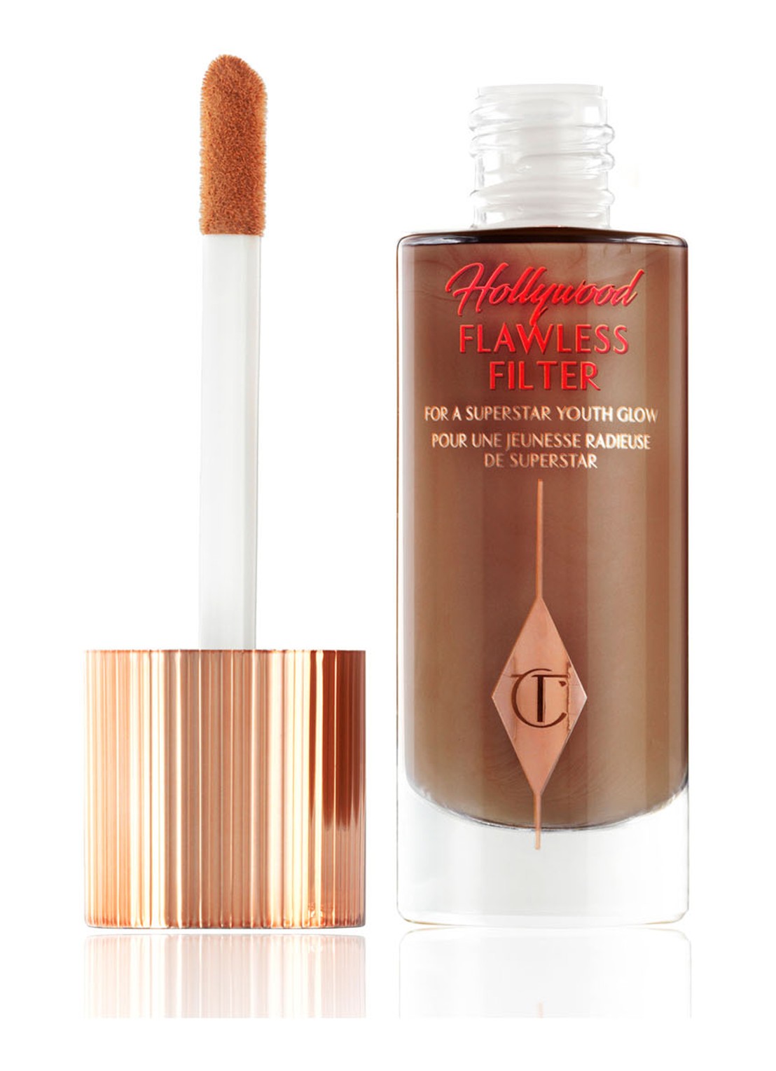 Charlotte Tilbury Hollywood Flawless Filter - primer, highlighter & corrector - voorkant 8.0 dark